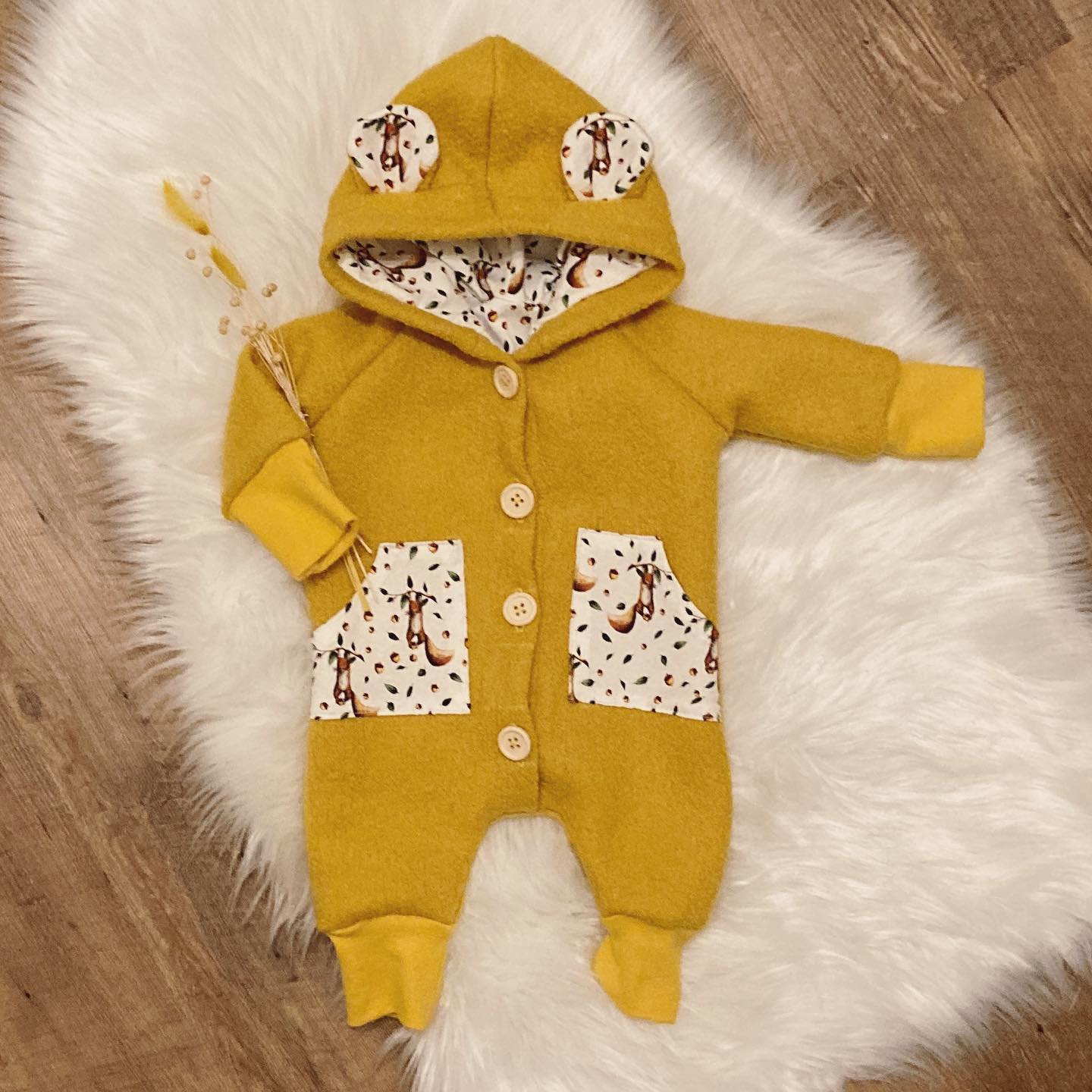 Baby-Overall senfgelb